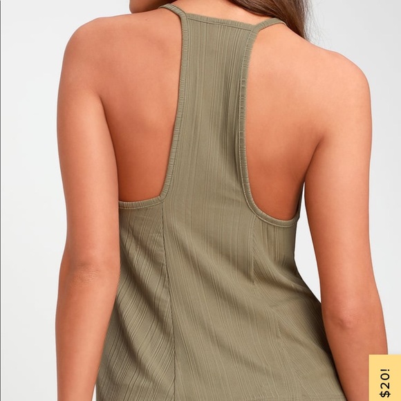 Free People Slinky Slink Tank in Sage Green - Picture 11 of 16